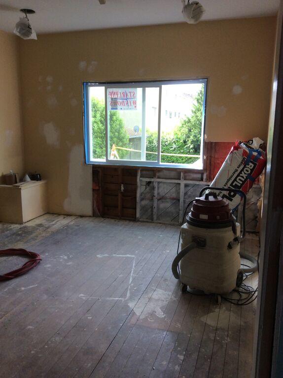 Prepping the rooms for the contractors to work was one of Marcio's jobs on the Radical Reno project.
